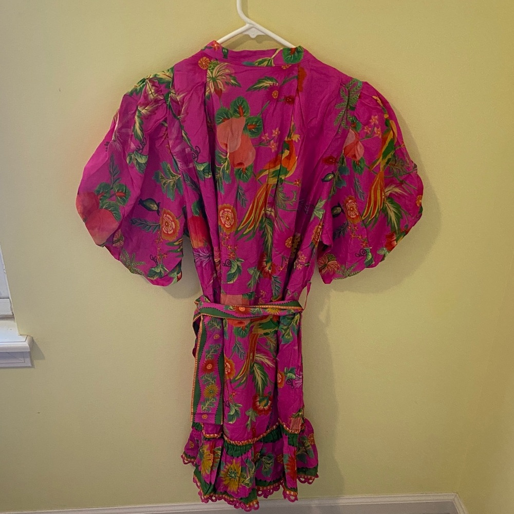 FARM Rio Pink Delicate Fruit Garden Mini Dress - Picture 3 of 5